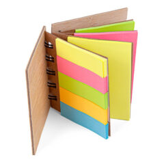 Mini Bamboo Sticky Note Set - t948-50-open