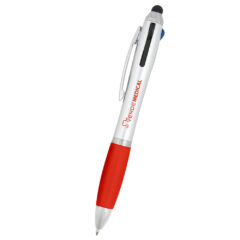 Three-in-One Pen with Stylus - 10170_SILRED_Silkscreen