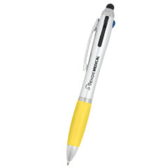 Three-in-One Pen with Stylus - 10170_SILYEL_Silkscreen