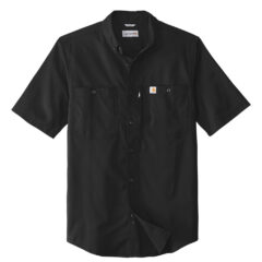 Carhartt® Rugged Professional™ Series Short Sleeve Shirt - 10274-Black-5-CT102537BlackFlatFront-1200W
