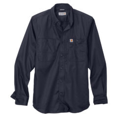 Carhartt® Rugged Professional™ Series Long Sleeve Shirt - 10275-Navy-5-CT102538NavyFlatFront-1200W