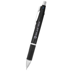 Four-in-One Pen and Pencil - 11185_METBLK_Silkscreen