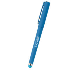 Jazzy Gel Pen with Stylus - 11990_BLU_Silkscreen