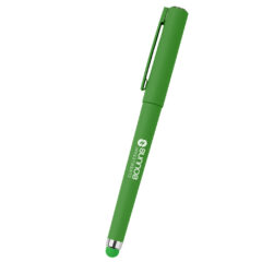 Jazzy Gel Pen with Stylus - 11990_GRN_Silkscreen