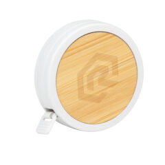 Bamboo Tape Measure - 20046_WHT_Laser