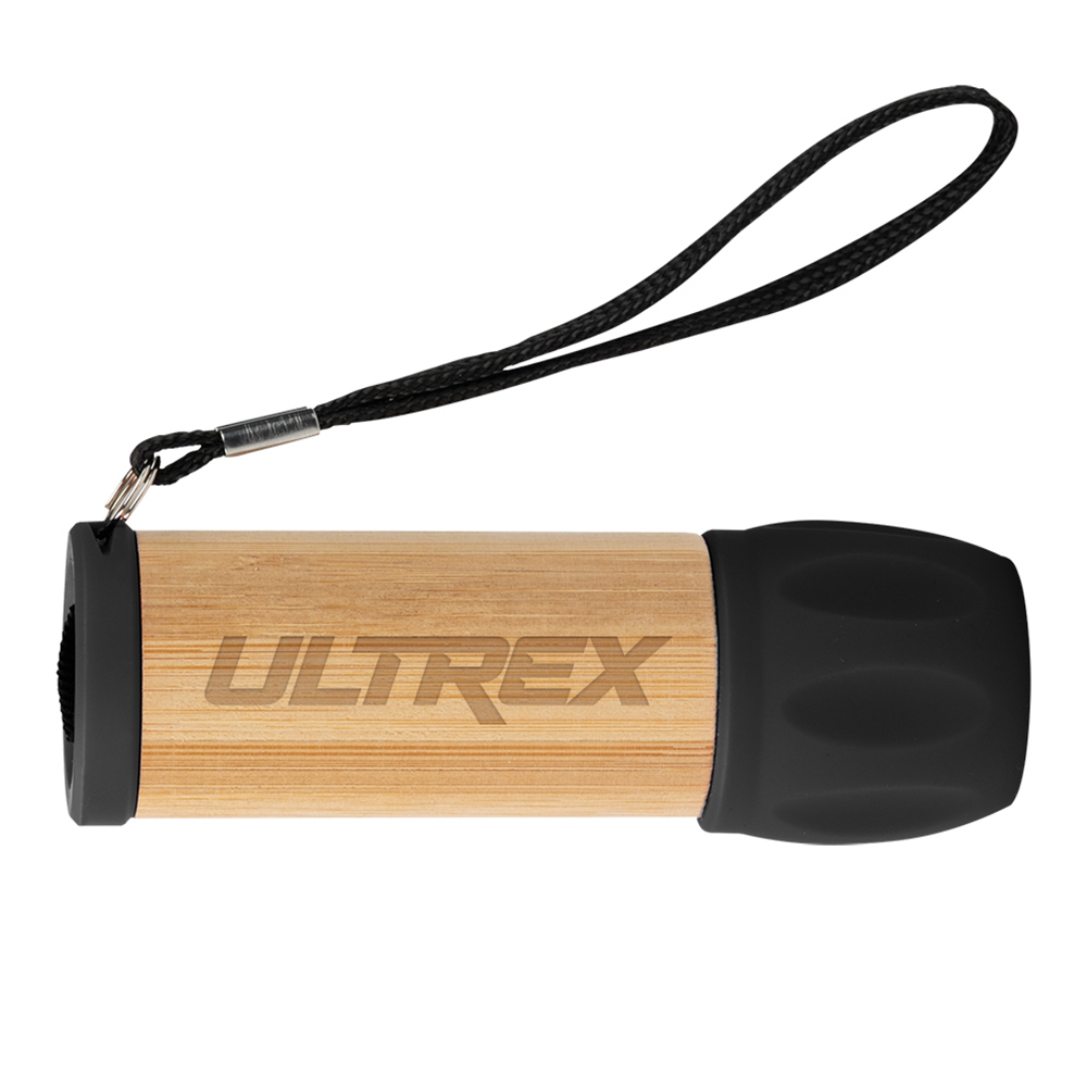 Bamboo Flashlight - 20047_BLK_Laser