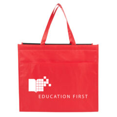 Matte Cooler Tote Bag with 100% rPET Material - 30085_RED_Silkscreen