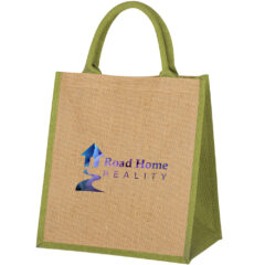 Escape Jute Tote Bag - 3621_NATLIM_Colorbrite