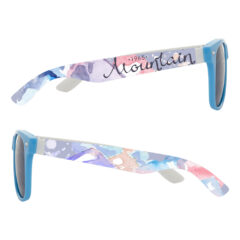 Full Color Colorblock Malibu Sunglasses - 56287_BLLWHT_Megabrite