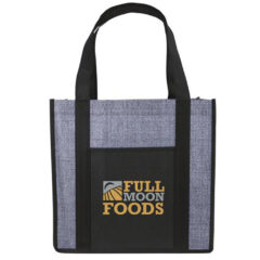 Laminated Heathered Non-Woven Grocery Tote - 6386303d229e4b0646687b30_laminated-heathered-non-woven-grocery-tote_550