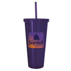 Good Value™ Square Pattern Double Wall Tumbler - 23 oz
