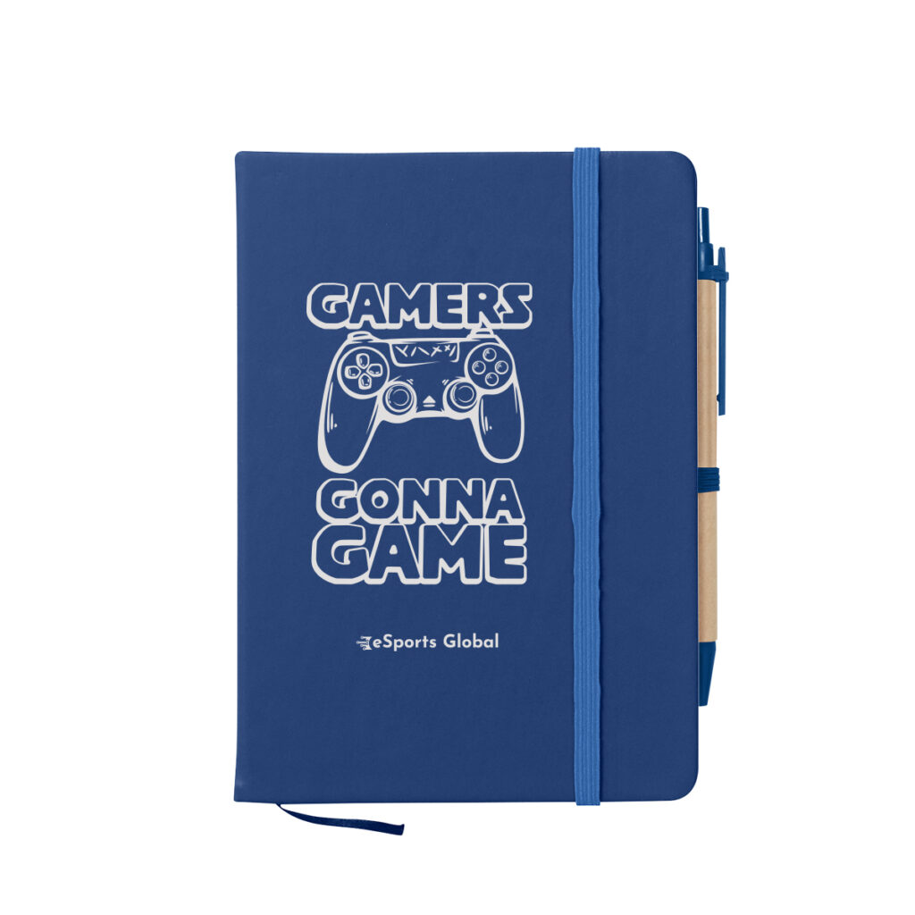 Journal Notebook with Sticky Notes and Flags - 65024_BLU_Silkscreen 1