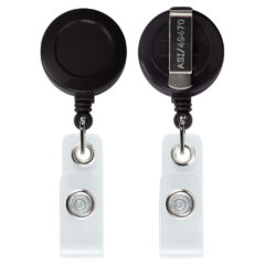 Opaque “Better” Round Badge Reel - BH1_BK-front-back