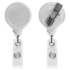 Opaque “Best” Round Badge Reel - BH3_WH-front-back