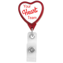 Heart Badge Reel - BH5HRT_RD_DECORATED