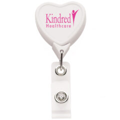 Heart Badge Reel - BH5HRT_WH_DECORATED