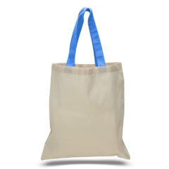 Economical Tote Bag - Economical Tote Bag_Natural-Carolina Blue