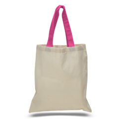 Economical Tote Bag - Economical Tote Bag_Natural-Hot Pink
