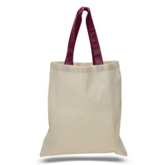 Economical Tote Bag - Economical Tote Bag_Natural-Maroon