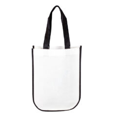 Laminated Gift Tote Bag - Laminated Gift Tote_White-Black-White