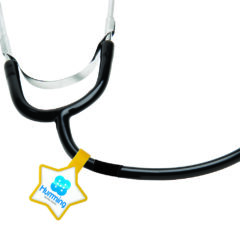 Antimicrobial Star Stethoscope ID Tag - ST77-GLAM