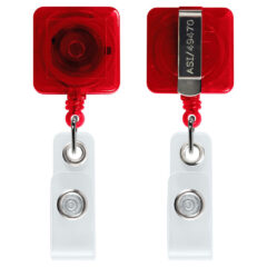 Square “Better” Badge Reel - TBHS40_RD-front-back