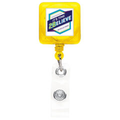 Square “Better” Badge Reel - TBHS40_YL_DECORATED