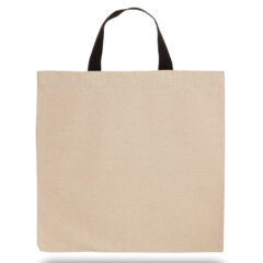 Tote Bag with Contrasting Web Handles - Tote Bag With Contrasting Web Handles_Natural-Black