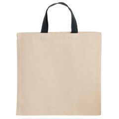 Tote Bag with Contrasting Web Handles - Tote Bag With Contrasting Web Handles_Natural-Hunter