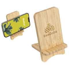 Bamboo Wireless Charger Portable Phone Stand - eac-bw23