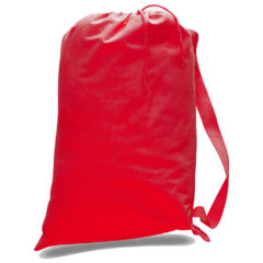 Drawstring Laundry Bag - red