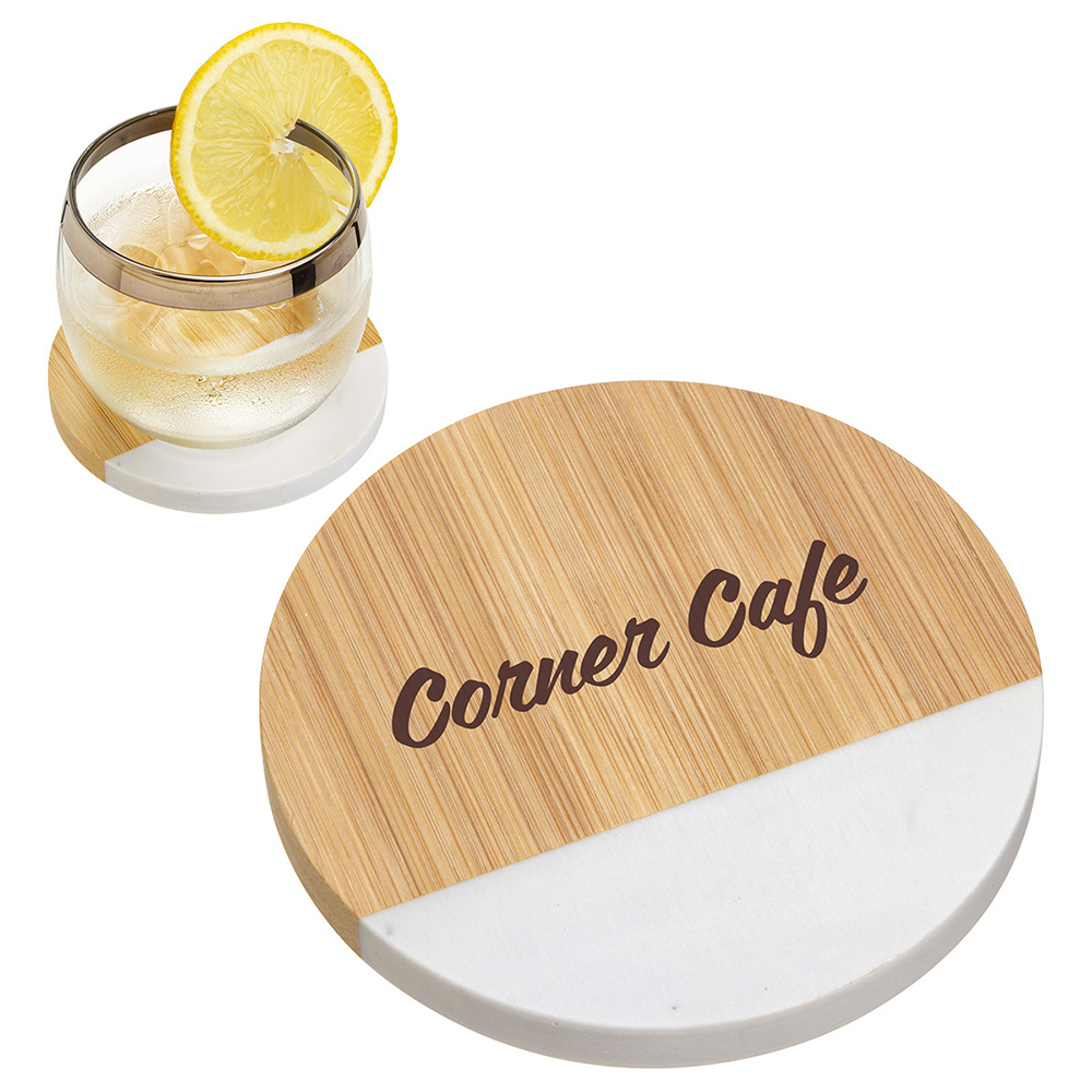 Bamboo/Marble Combo Coaster - wka-bm23