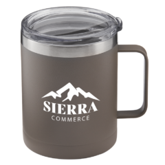 Powder Coated Stainless Steel Camping Mug – 14 oz - 1638480714_4759_Grey_Angle