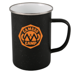 Speckle-It™ Enamel Camping Mug – 20 oz - 1697556105_4707_Matte_Black_angle