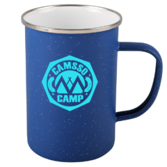 Speckle-It™ Enamel Camping Mug – 20 oz - 1697556118_4707_Matte_Blue_angle