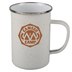 Speckle-It™ Enamel Camping Mug – 20 oz - 1697556128_4707_Matte_White_angle