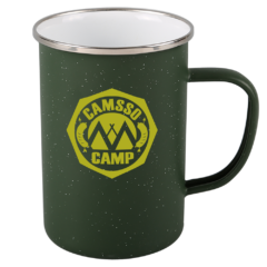 Speckle-It™ Enamel Camping Mug – 20 oz - 1697556156_4707_Matte_DarkGreen_angle