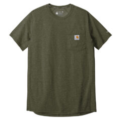 Carhartt Force® Short Sleeve Pocket T-Shirt - 23375-BasilHthr-5-CT104616BasilHthrFlatFront-1200W