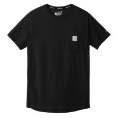 Carhartt Force® Short Sleeve Pocket T-Shirt - 23375-Black-5-CT104616BlackFlatFront-1200W
