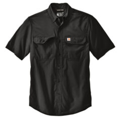 Carhartt Force® Solid Short Sleeve Shirt - 23378-Black-5-CT105292BlackFlatFront1-337W