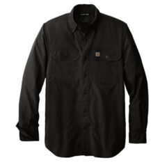 Carhartt Force® Solid Long Sleeve Shirt - 23379-Black-5-CT105291BlackFlatFront2-337W