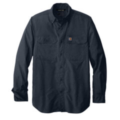 Carhartt Force® Solid Long Sleeve Shirt - 23379-Navy-5-CT105291NavyFlatFront2-337W