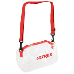 Seymour Clear Barrel Bag - 30076_CLRRED_Silkscreen