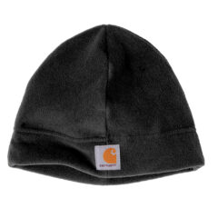 Carhartt® Fleece Hat - 9595-Black-1-CTA207BlackFlatFront-1200W