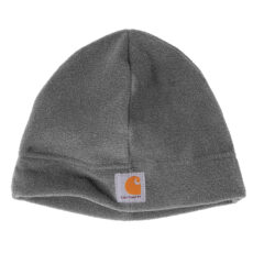 Carhartt® Fleece Hat - 9595-Charcoalhthr-1-CTA207CharcoalhthrFlatFront-1200W