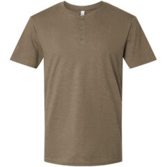 American Apparel CVC Henley Tee - American_Apparel_2004CVC_Heather_Army_Front_High