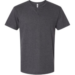 American Apparel CVC Henley Tee - American_Apparel_2004CVC_Heather_Charcoal_Front_High