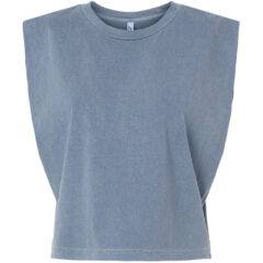 American Apparel Garment-Dyed Women’s Heavyweight Muscle Tee - American_Apparel_307GD_Faded_Navy_Front_High