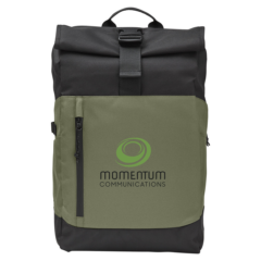 Econscious Grove Rolltop Travel Laptop Backpack - Econscious Grove Rolltop Travel Laptop Backpack 8211 Olive
