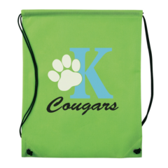 Non-Woven Drawstring Backpack - Non-Woven Drawstring Backpack 8211 Lime Green